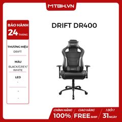 GHẾ GAMING DRIFT DR400 BLACK/GREY/WHITE