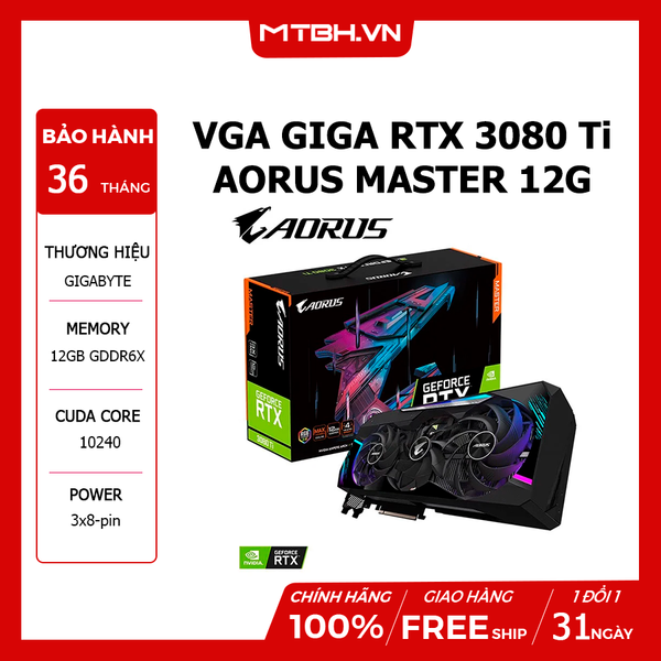 VGA GIGA RTX 3080 Ti AORUS MASTER 12G