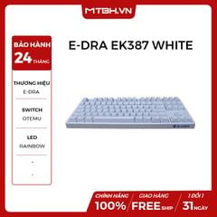 BÀN PHÍM CƠ E-DRA EK387 RED SWITCH WHITE