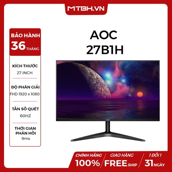 MÀN HÌNH AOC 27 INCH 27B1H – Máy Tính Biên Hòa