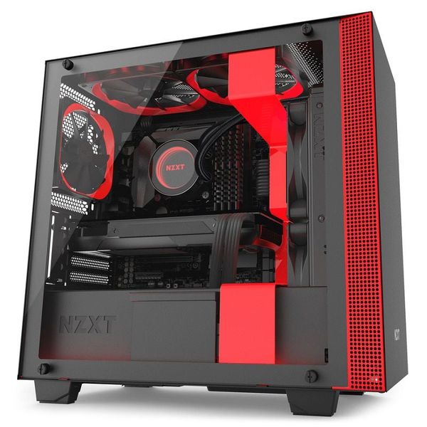 CASE NZXT H400i SMART MATX BLACK/RED NEW