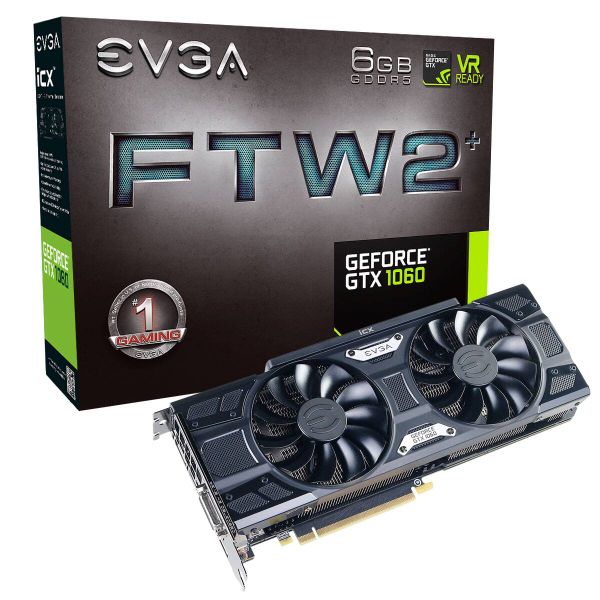VGA EVGA GTX 1060 FTW-2 6GB NEW BH 36TH