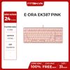 BÀN PHÍM CƠ E-DRA EK387 RED SWITCH PINK