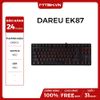 BÀN PHÍM CƠ DAREU EK87 BLACK RED SWITCH NEW BH 24TH