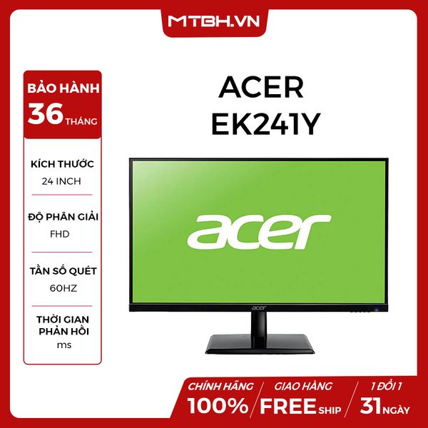 MÀN HÌNH ACER 24'' EK241Y FHD IPS 60HZ