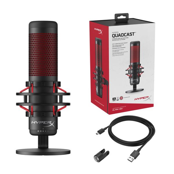 MICROPHONE HP HYPERX QUADCAST STREAMING