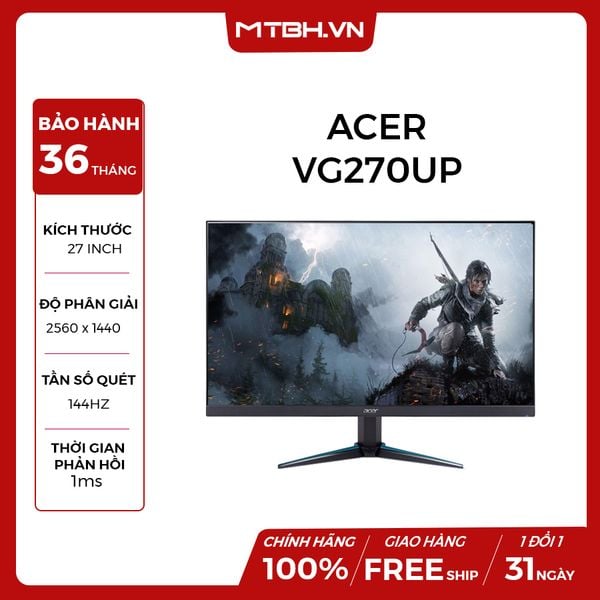 MÀN HÌNH ACER 27 INCH VG270UP - 144Hz 2K Freesync