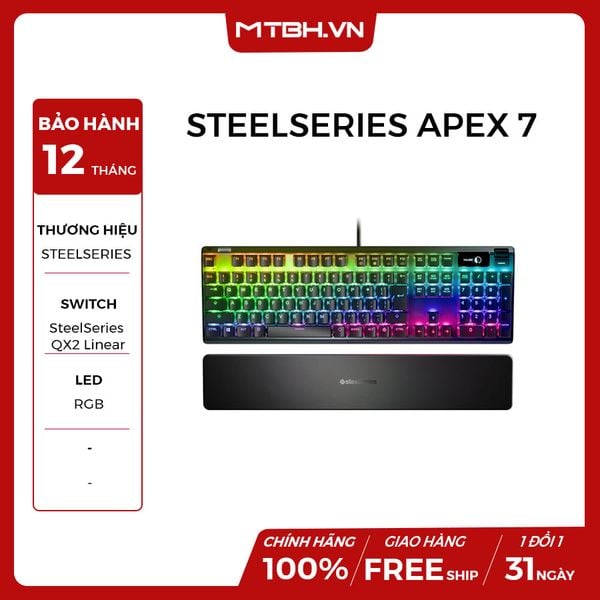 BÀN PHÍM CƠ STEELSERIES APEX 7 BLUE SWITCH