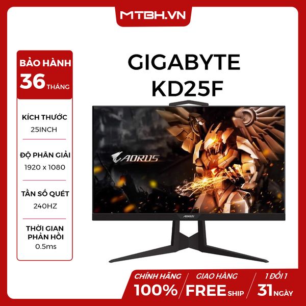 LCD GIGABYTE 25 INCH AORUS KD25F Gaming 240Hz 0.5ms ( TN 25'')