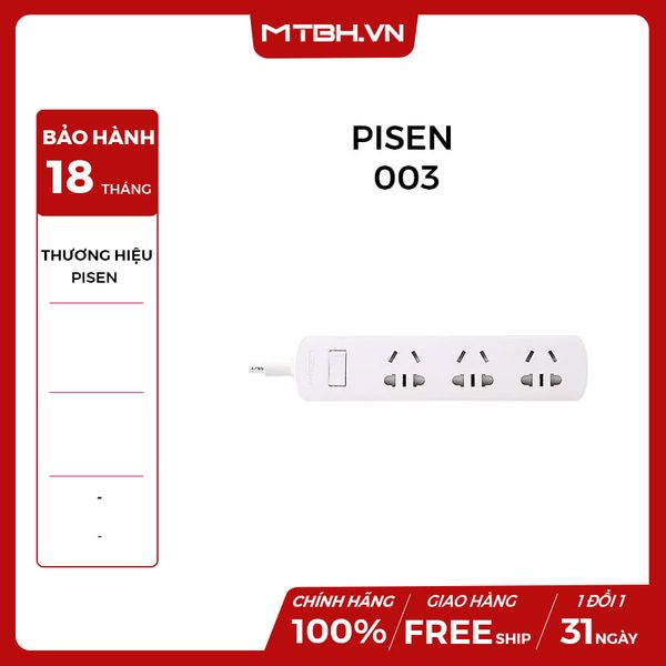 Ổ cắm điện Pisen 003(EP) (3xAC)