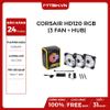 FAN CASE CORSAIR HD120 RGB (3 FAN + HUB) NEW