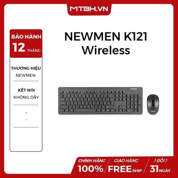 COMBO PHÍM CHUÔT NEWMEN K121 Wireless