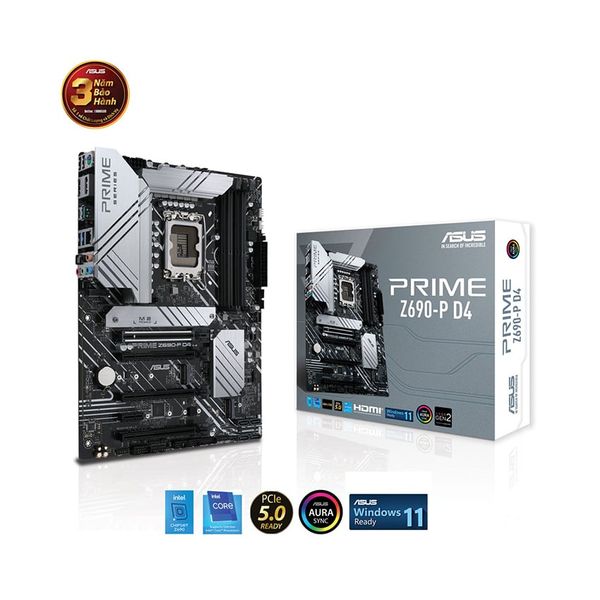 MAIN ASUS Z690-P PRIME D4 (Intel Z690, Socket 1700, ATX, 4 khe RAM DDR4)