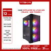 CASE 1STPLAYER V4 4 FAN LED ( BLACK - MID TOWER )