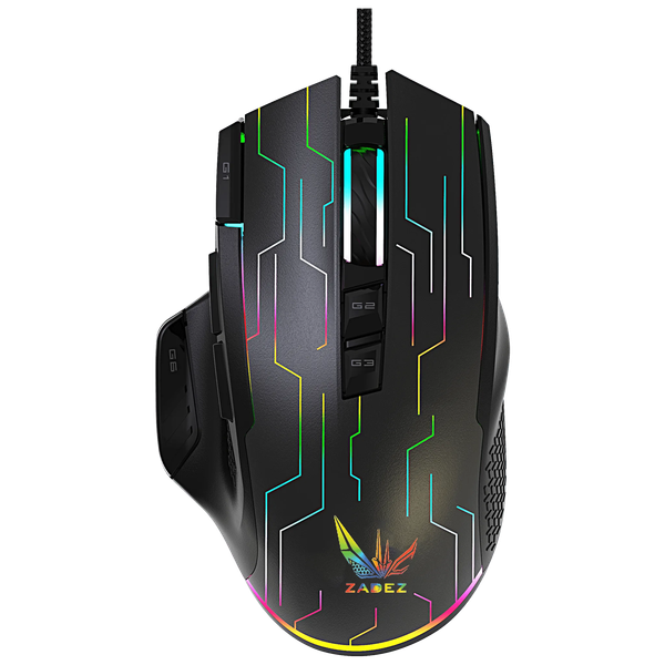 Chuột Zadez GT-616M RGB Gaming Black