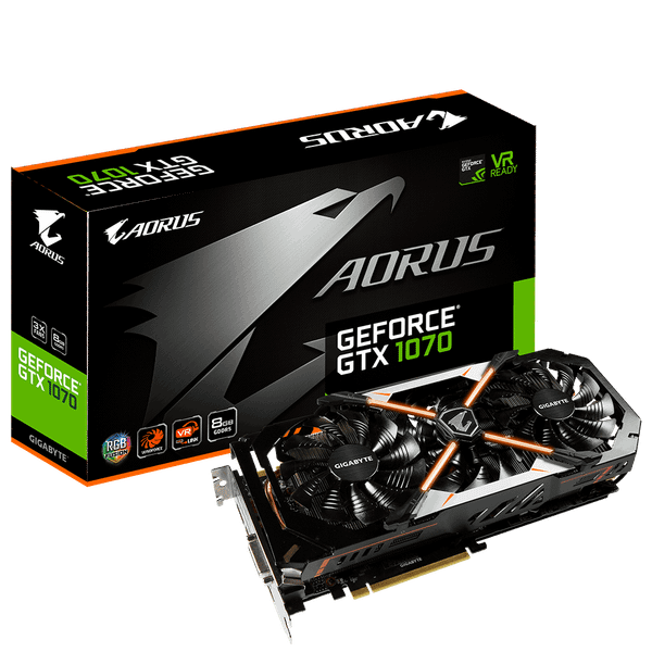 VGA GIGA GTX 1070 AORUS 8GB NEW VS