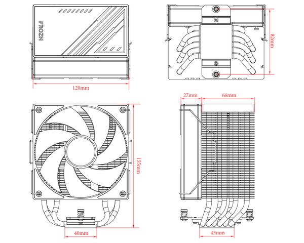 BỘ TẢN NHIỆT KHÍ CPU ID-COOLING FROZN A610 ARGB