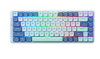 BÀN PHÍM CƠ MACHENIKE AIR50-B84W TRI-MODE RGB GREY BLUE RED SWITCH (CÓ DÂY/2.4G WIRELESS/BLUETOOTH 5.0)