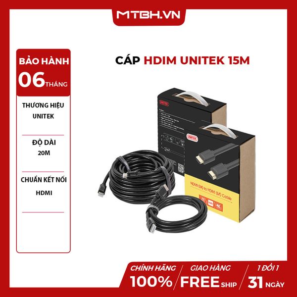 CÁP HDMI 20M UNiTEK NEW