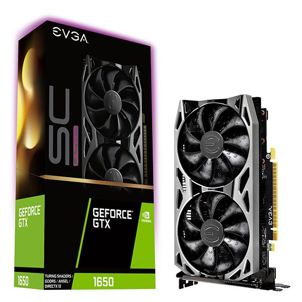 VGA EVGA GTX 1650 4GB SC ULTRA GAMING NEW