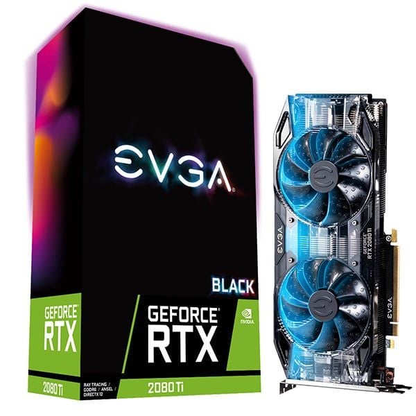 VGA EVGA RTX 2080 TI 11GB XC BLACK ENDITION GAMING NEW