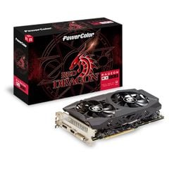 VGA POWER COLOR RX 590 8GB GDDR5 RED DRAGON RADEON NEW