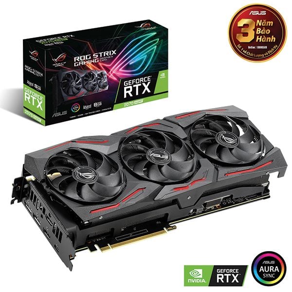 VGA ASUS RTX 2070 SUPER ADVENCE EDITION 8GB ROG-STRIX-RTX2070S-A8G-GAMING (3FAN) NEW