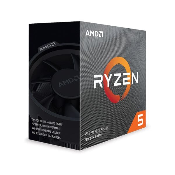 CPU AMD Ryzen 5 3600X, with Wraith Spire cooler/ 3.8 GHz (4.4GHz Max Boost) / 36MB Cache / 6 cores / 12 threads / 95W / Socket AM4