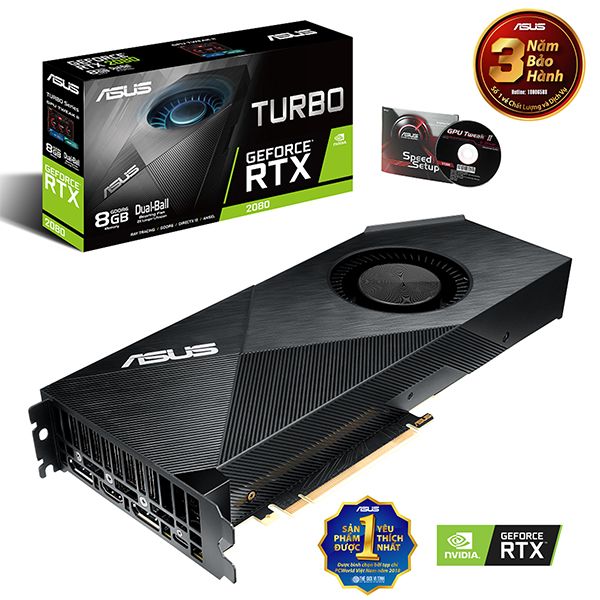 VGA ASUS RTX 2080 8GB (TURBO-RTX2080-8G)