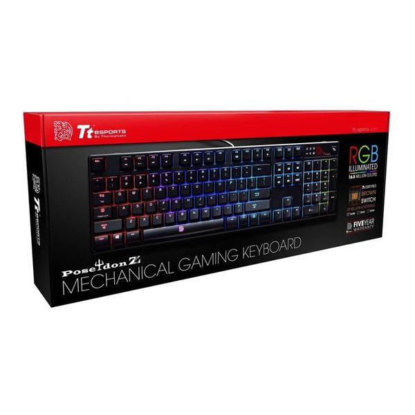 BÀN PHÍM CƠ Tt eSports Poseidon Z RGB Brown Switch New