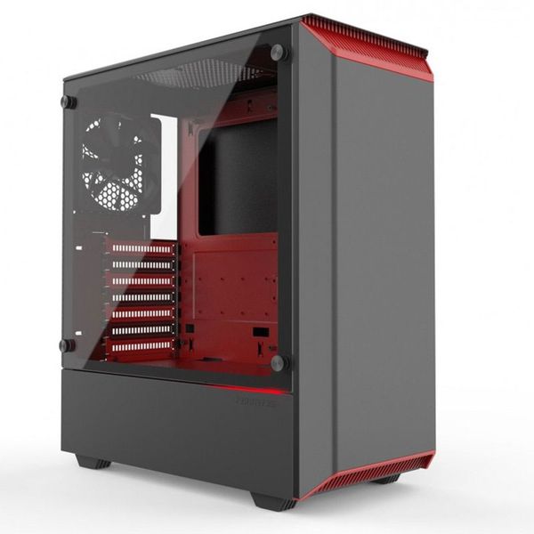 CASE PHANTEKS ECLIPSE P300 BLACK/RED NEW