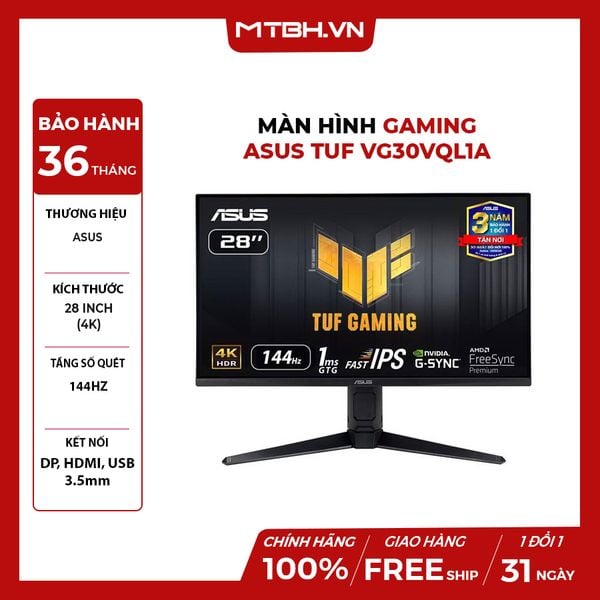 MÀN HÌNH LCD GAMING ASUS TUF VG28UQL1A 28