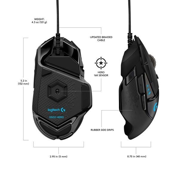 CHUỘT LOGITECH G502 HERO GAMING