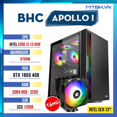 BHC APOLLO I (INTEL CORE I3 13100F / GTX 1650 / 8 GB/ SSD 120GB) GEN 13