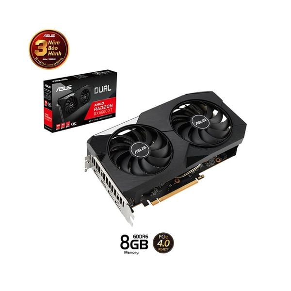 VGA ASUS DUAL RADEON RX 6600 8G