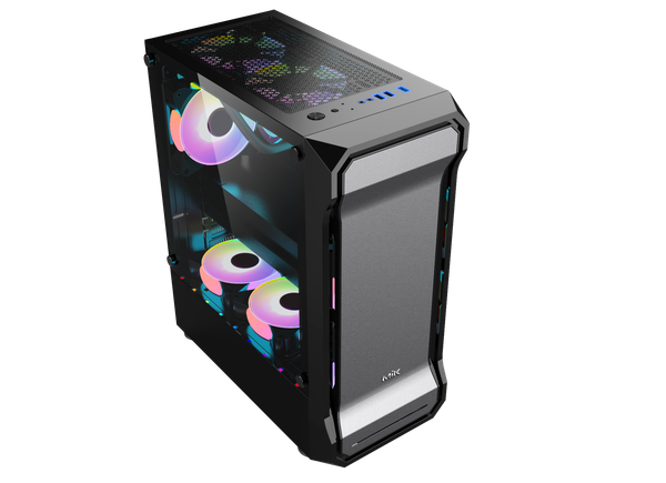 CASE MIK AH01 METAL BLACK GAMING KÍNH CƯỜNG LỰC