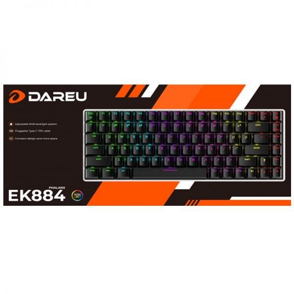 BÀN PHÍM CƠ DAREU EK884 RGB RED SWITCH