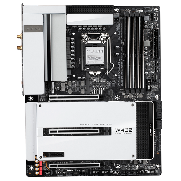 Main Giga WS W480 VISION D(Intel W480, Socket LGA 1200, ATX, 4 khe RAM DDR4)