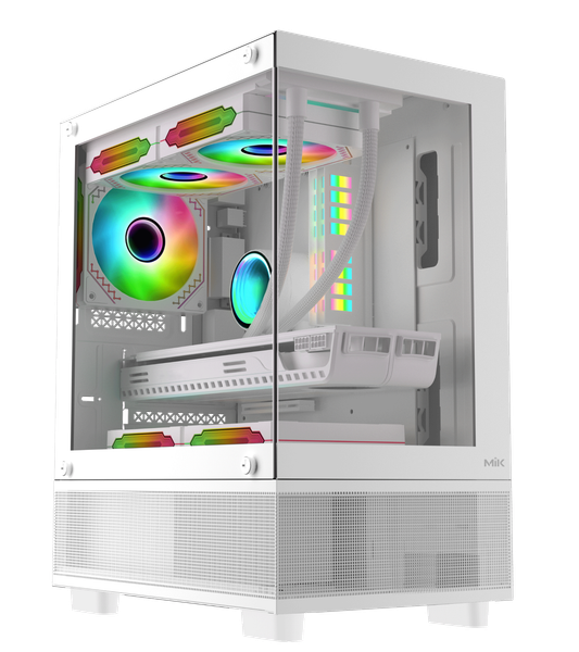 CASE MIK AETHER WHITE (MATX/MID TOWER/MÀU TRẮNG)