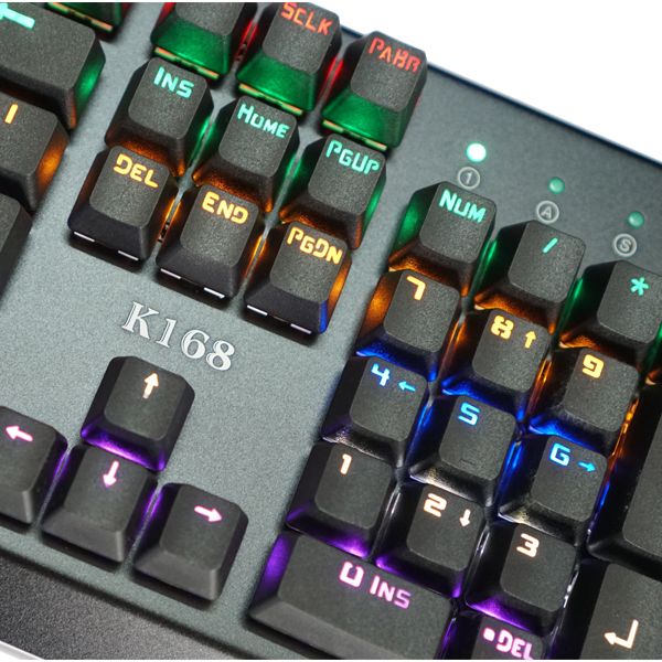 BÀN PHÍM CƠ RIMAX K168 RGB ĐEN (switch KAILH) NEW BH 12TH