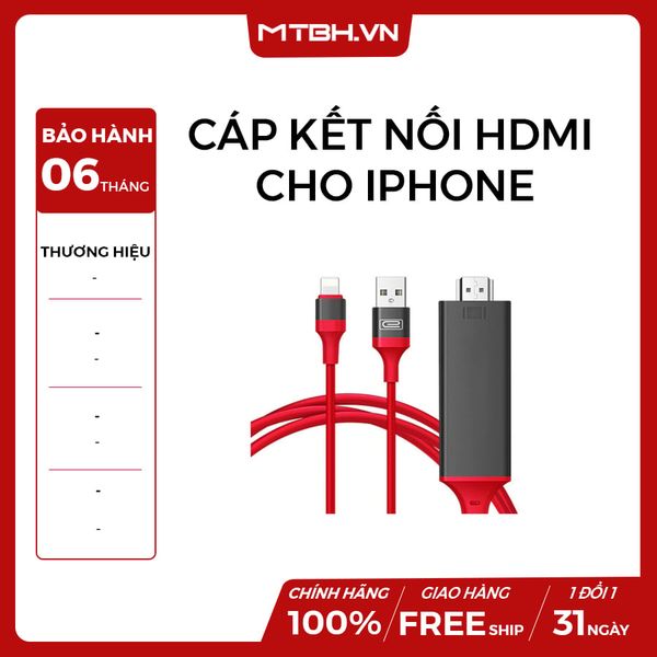 CÁP KẾT NỐI HDMI CHO IPHONE