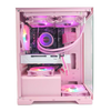 Case Centaur Lumix PINK Khung Ghép Vô Cực M-ATX, 3 Fan RGB