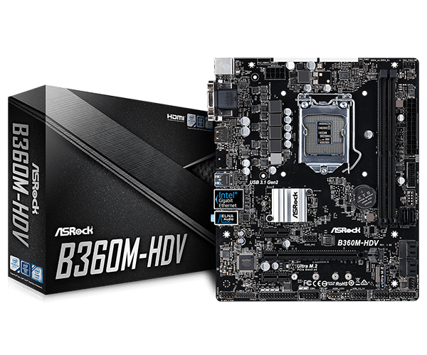 MAIN ASROCK B360M-HDV NEW