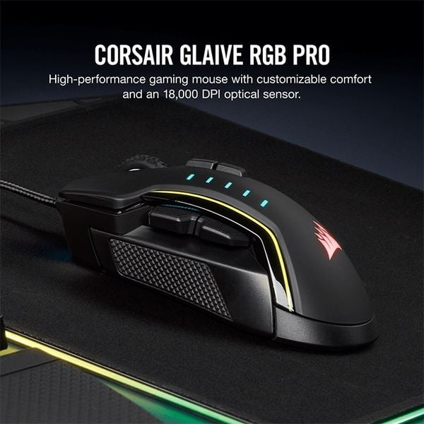 CHUỘT CORSAIR GLAIVE PRO RGB GAMING NEW