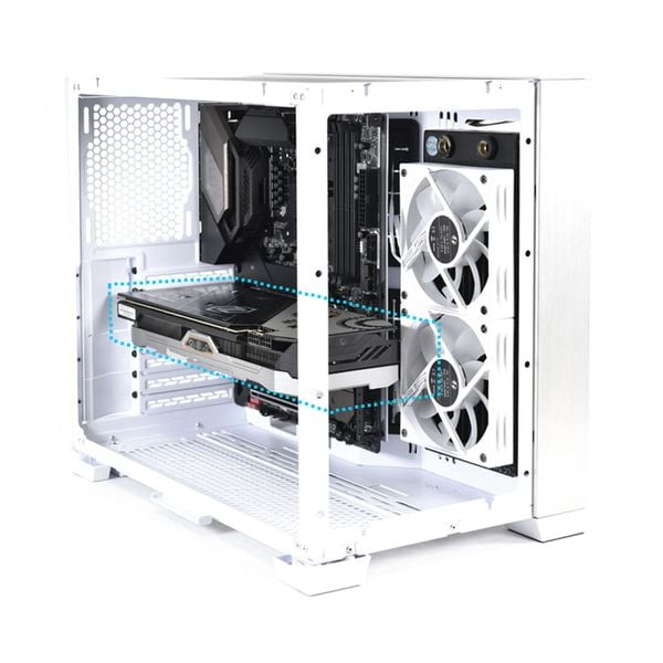 Case LIAN-LI PC - O11-Dynamic - Mini Snow White