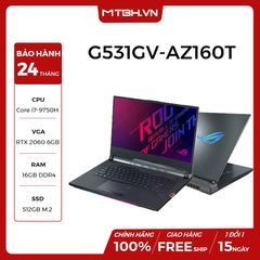 LAPTOP ASUS GAMING ROG STRIX SCAR III G531GV-AZ160T GEFORCE RTX 2060 6GB INTEL CORE I7 9750H 16GB 512GB 15.6″ FHD IPS 240HZ 3MS PERKEY RGB WIN 10