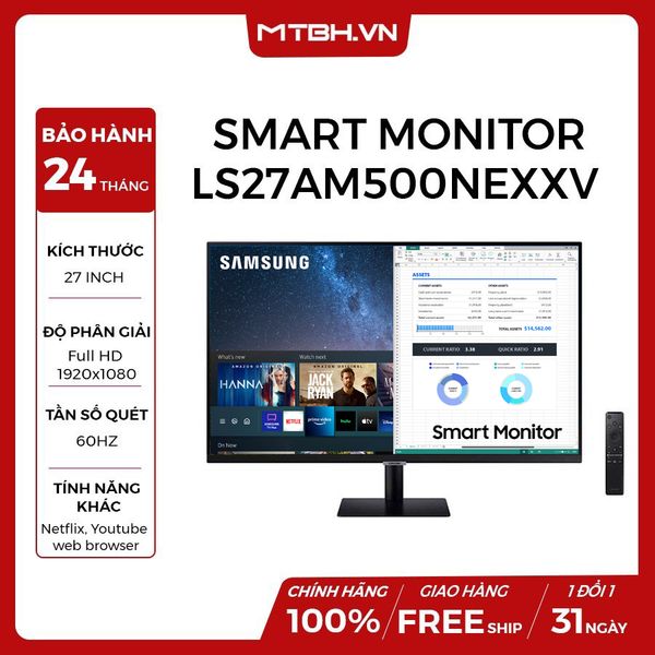 MÀN HÌNH LCD SAMSUNG LS27AM500NEXXV 27