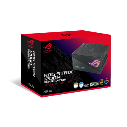 NGUỒN ASUS 1200W ROG STRIX 1200G AURA GAMING (80+ GOLD/PCI-E 5.0/FULL MODULAR/MÀU ĐEN)