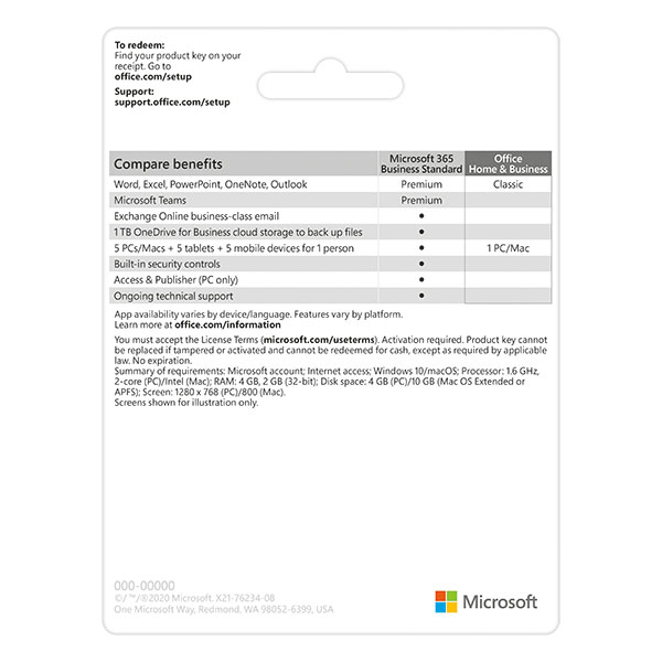 T5D-03302 Office Home and Business 2019 English APAC EM Medialess P6