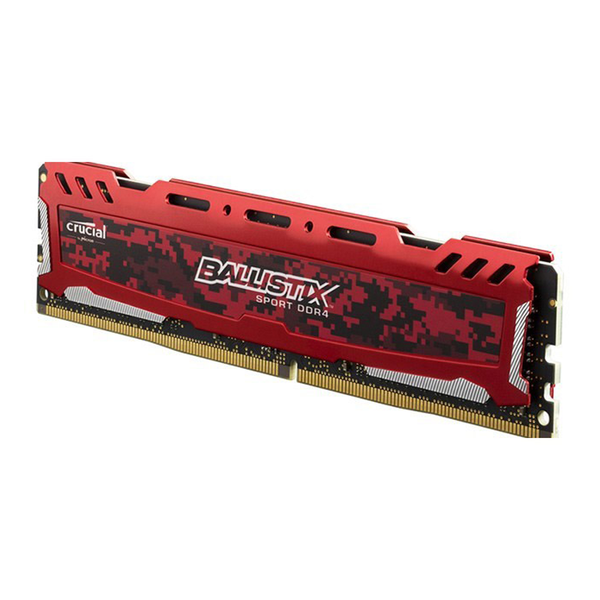 RAM DDR4 8GB CRUCIAL BALLISTIX SPORT BUSS 2666 TẢN NHIỆT RED NEW